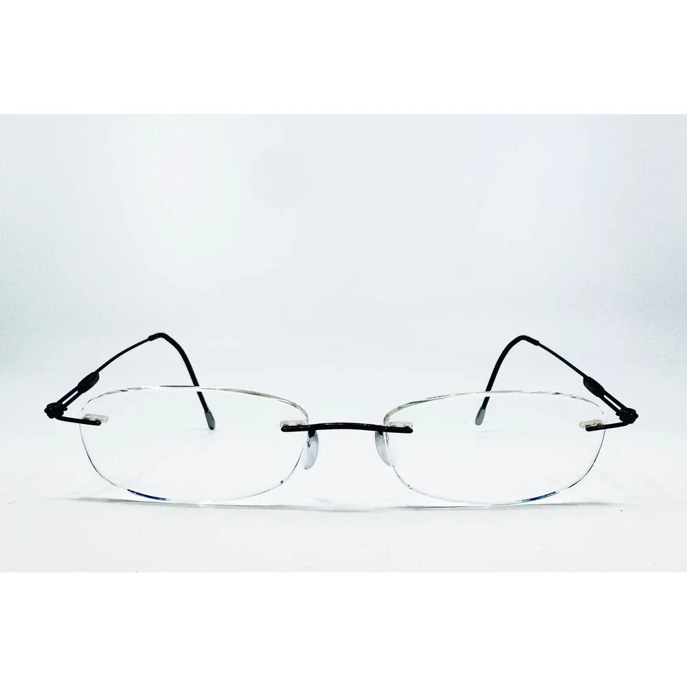 Silhouette Eyeglasses Unisex Purple Rimless Titan 7584 40 6084 19 150 51mm